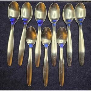 Vintage Cambridge 18/8 Stainless Steel Spoons Set - 9 Pieces